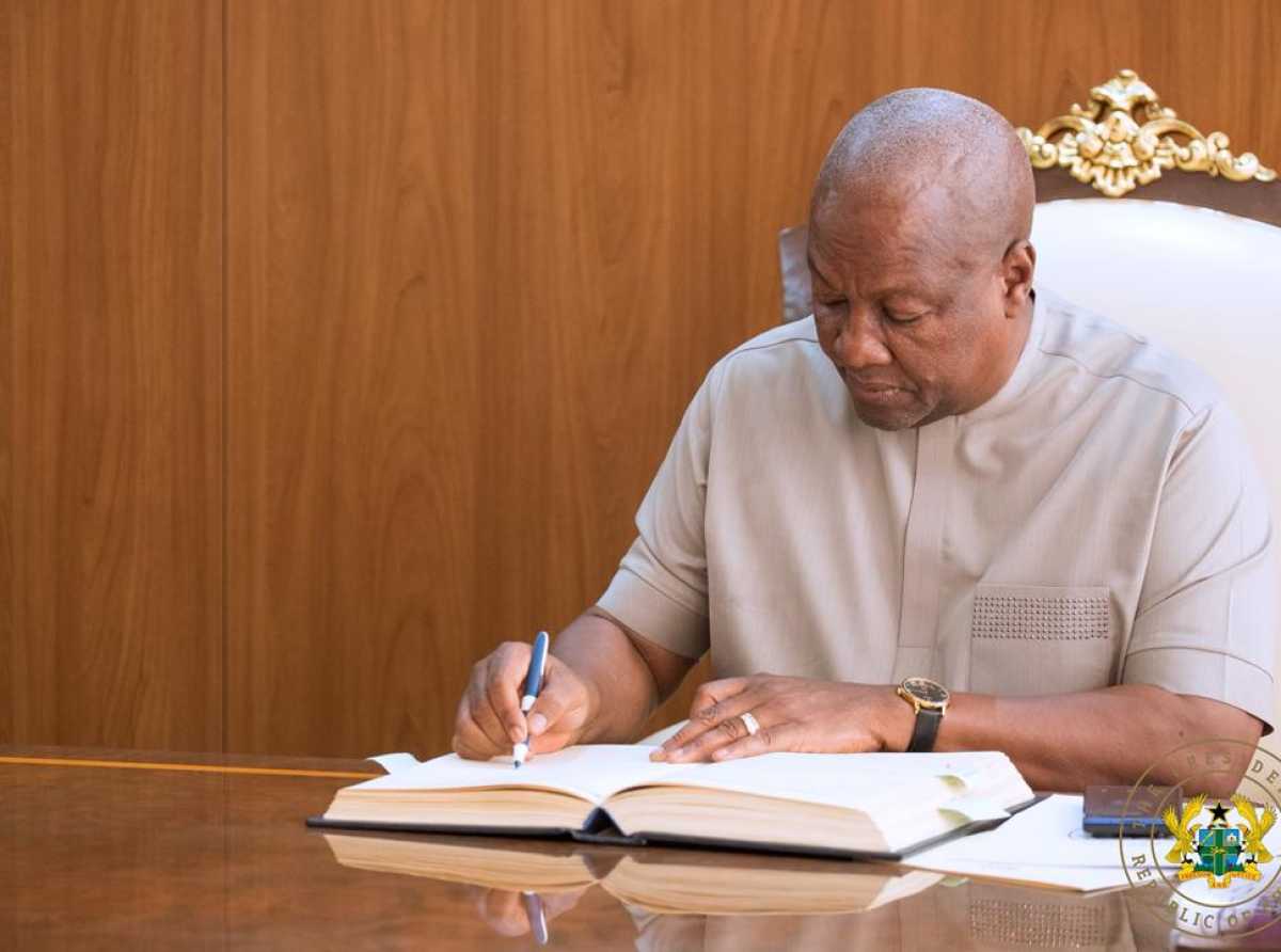 Mahama assents to 5 bills, including key amendments on security, education and finance