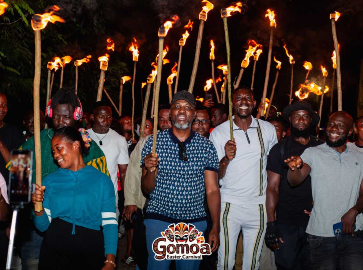 Gomoa Easter Carnival 2026 Opens with Massive Turnout at Bonfire Night