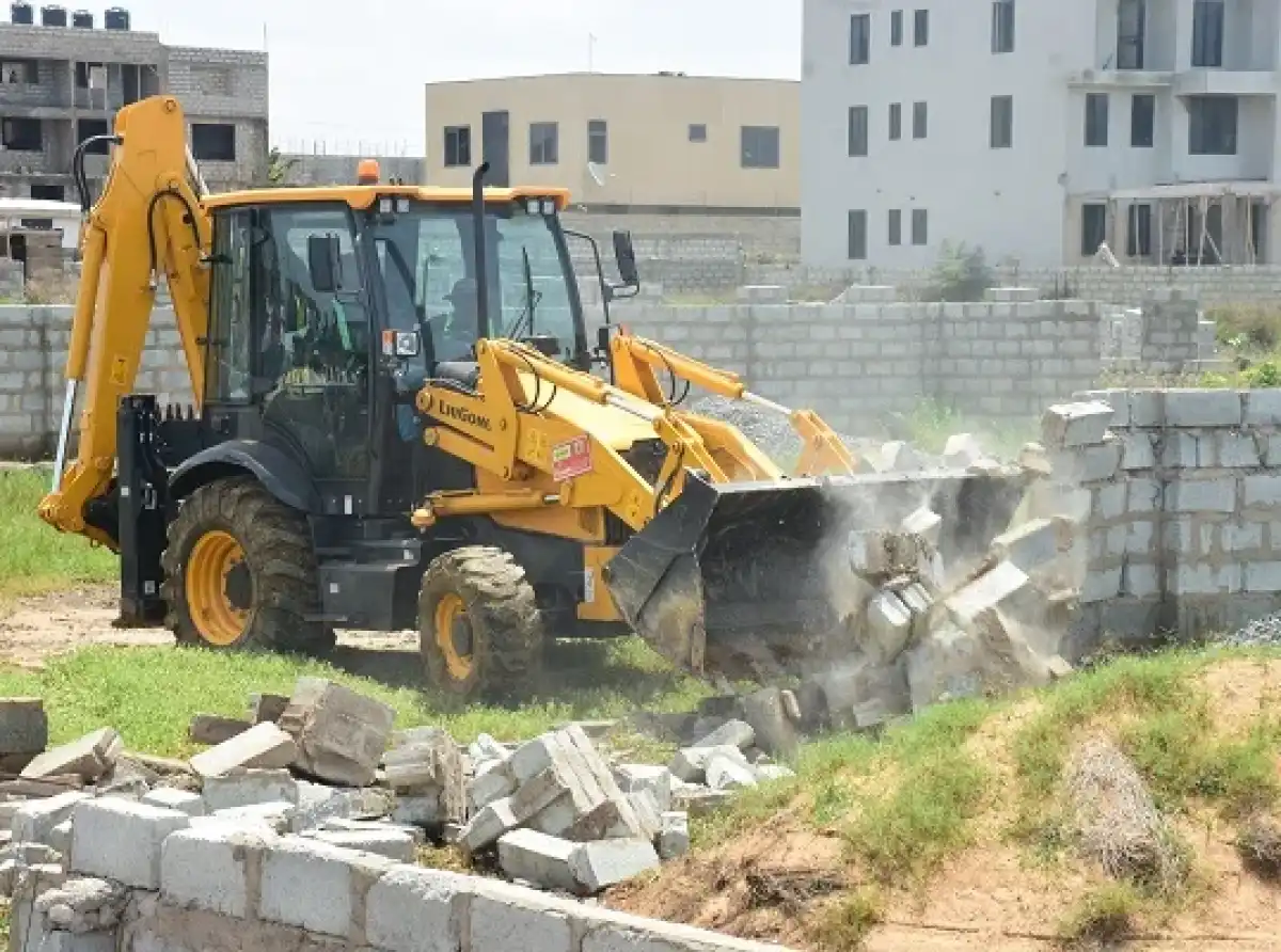 REGSEC, Tema West Assembly begin 3-day demolition of illegal structures at Sakumono Ramsar site today
