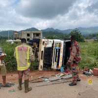 Two injured in gas tanker accident at Nkawkaw Apesika